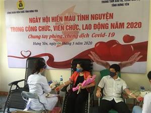 Hưng Yên: Ngày hội hiến máu tình nguyện trong công chức, viên chức, lao động năm 2020